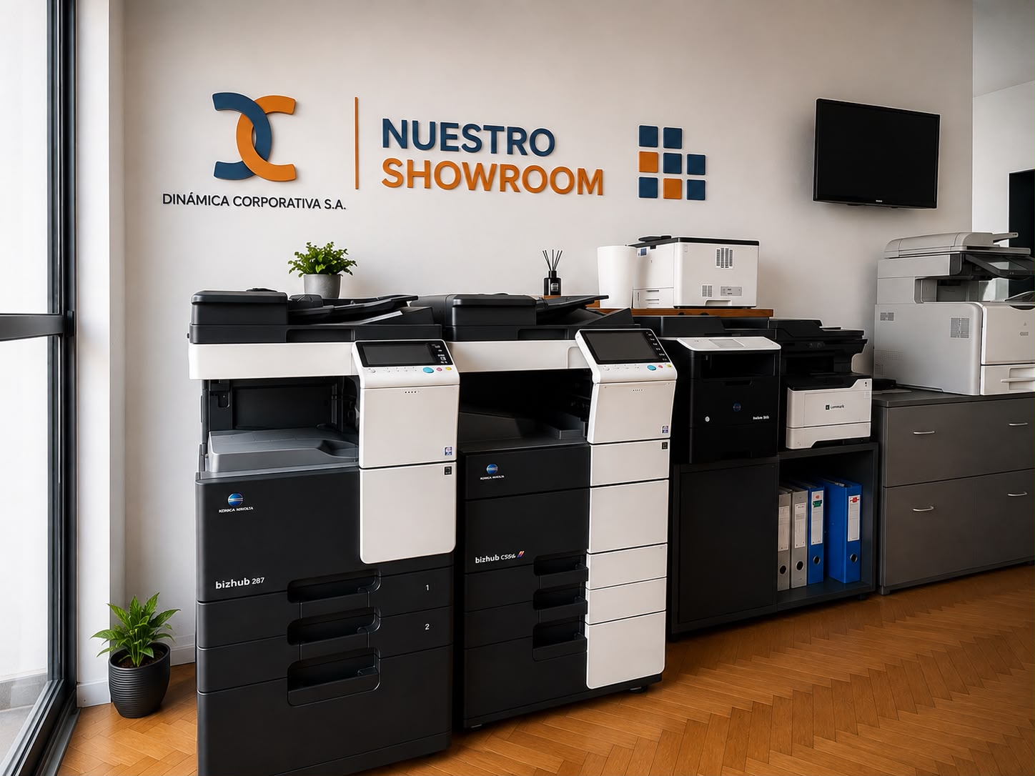 Showroom de equipos de Dinámica Corporativa
